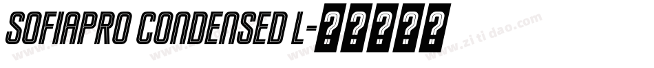 sofiapro condensed l字体转换
